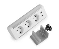 Spacetronik Listwa zasilająca SPS-T35WS V2 - 3 gniazda 1.5m - 1153967 - zdjęcie 1